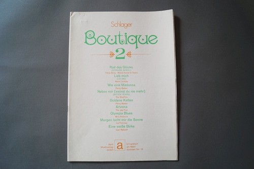 Schlager boutique heft - boutique, 2
