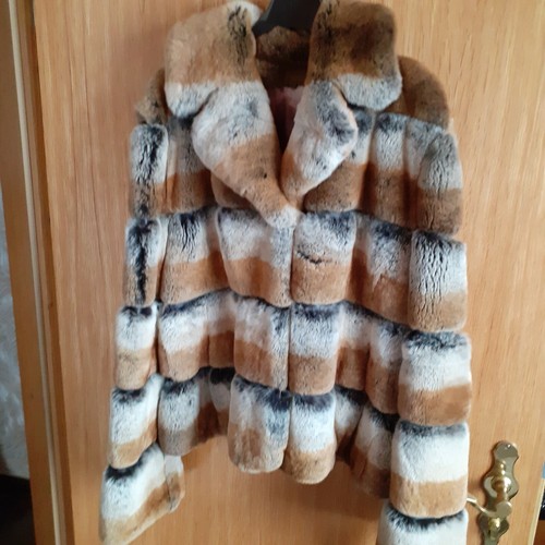Rex chinchilla echtpelz jacke - ,
