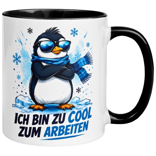 Tasse pinguin ich bin - tasse, zu