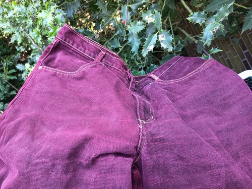 Jeans herren bordeauxrot er - bordeauxrot, 80