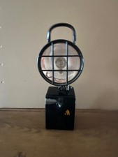 DDR Grubenlampe Handlampe AKA Electric GLZ 95 Zwickau Bahnlampe 60er