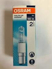 OSRAM Halolux Ceram Halogenlampe B15d 60W klar 64406 KL SELTEN NEU & OVP! DIM