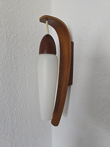 60er 70er jahre lampe teak - 60er,