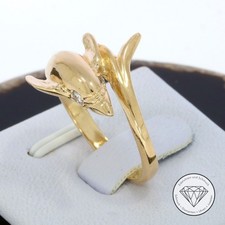 SONDERAKTION WERT 920,- Delfin Delphin Ring 585 Gold 14k 14 KT in 55 XXYY