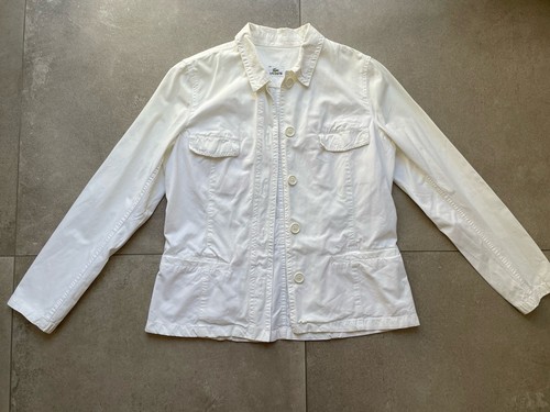 Weiße denimjacke von lacoste - denimjacke,