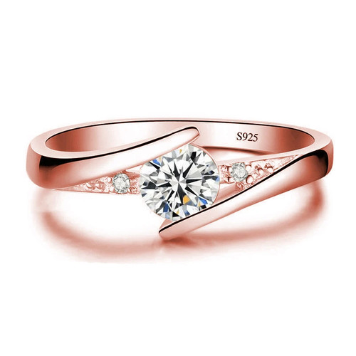 Ring damen goldfarben - ring, zirkonia