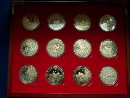 China lunar medaillen set - x,
