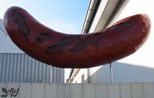 BRATWURST 165 cm mit Halterung