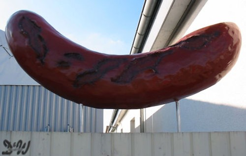 Bratwurst 165 mit halterung - mit,