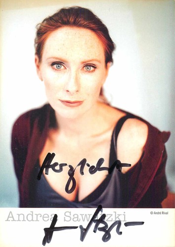 Autogramm andrea sawatzki - andrea,