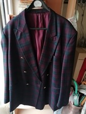 Herren Sakko Gr. 60 - Rot/Schwarz karriert