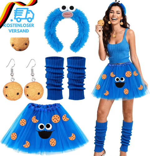 Krümelmonster kostüm damen - krümelmonster,