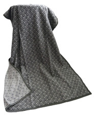Kuscheldecke 150x200 cm Baumwolle Wohndecke Sofadecke Biederlack Network grau