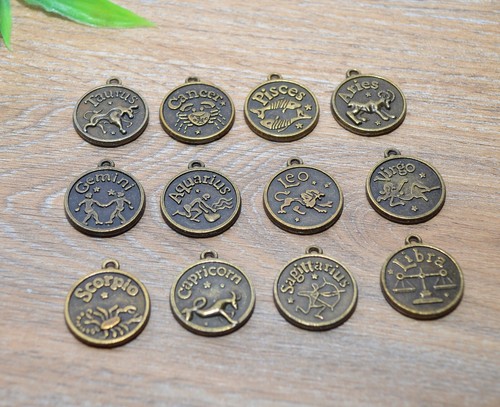 Set sternzeichen anhänger - ,