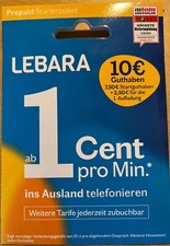 Lebara Prepaid Sim Karten mit