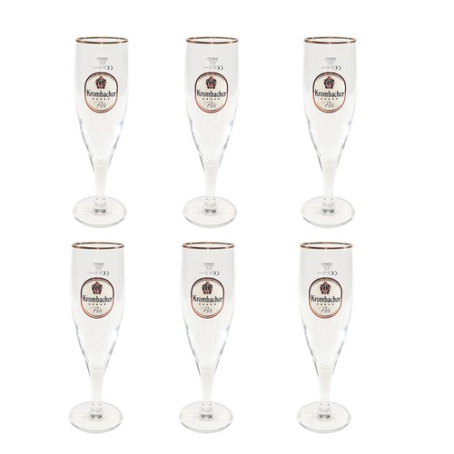 Krombacher pils bierglas - 6x,