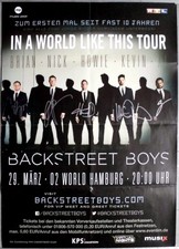 BACKSTREET BOYS - 2013 - In Concert - Poster - Hamburg - Autogramme/signed