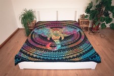 Wandtuch Elefantenkopf bunt Wandteppich Goa Indien Wandbehang Tapisserie