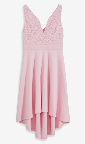 Vokuhila kleid mit spitze - vokuhila-kleid,