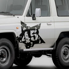 Aufkleber Startnummer Grunge Stern Army Dekor Nummer Auto Sticker Decal #1405-50