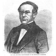 Dr. Kern Schweizer Bevollmächtigter der Neuenburger Konferenz - Antikdruck 1857