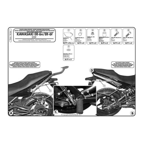Satteltaschenhalter kawasaki - satteltaschenhalter,