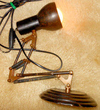 Alte Tischlampe Scherenlampe