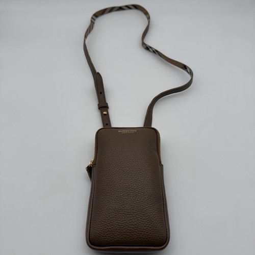 Burberry tasche aus genarbtem - burberry,