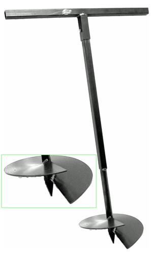 Hand erdbohrer erdlochbohrer - hand,