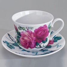 Jumbotasse mit unterteller - mit,