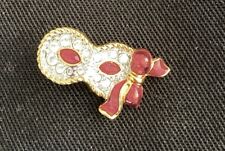 Swarovski original Theatermaske Pin Brosche Anstecker Maske