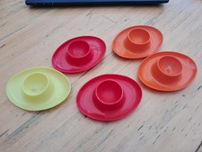 5x Vintage Eierbecher 70er