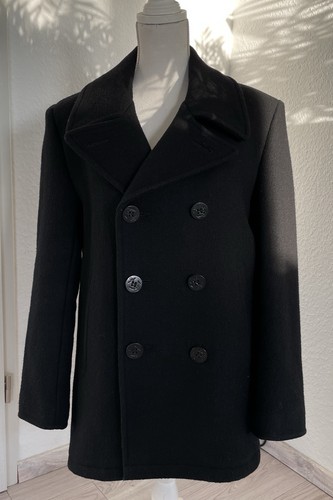 Navy pea coat - deck, jacket