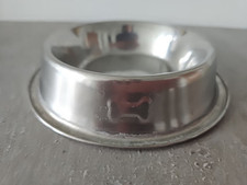 Hunde Fress-Napf Katzennapf klein Metall Edelstahl silber leicht rund Trink-Napf