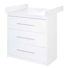 B-Ware Wickelkommode „Maren“ mit abnehmbarem Aufsatz , schmal, 3 Schubladen, Wic