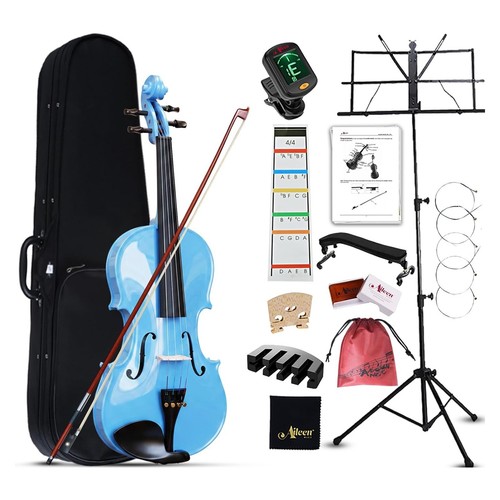 Violine komplett set blau - violine, 4/4