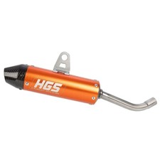 HGS Auspuff Schalldämpfer Ktm SX 65 Endrohr Orange / Carbon Kappe 2024-25