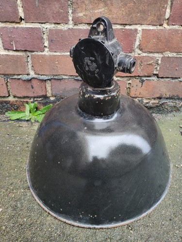 Große alte emaille lampe tgl - große,