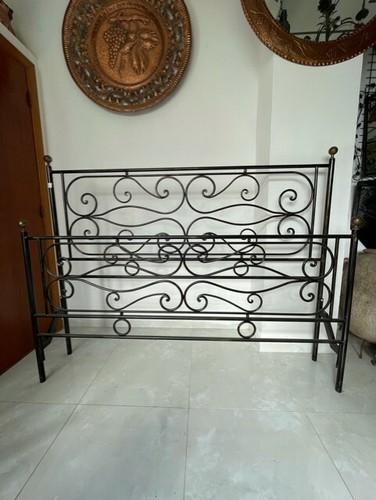 Bett doppelbett schmiedeeisen - doppelbett,