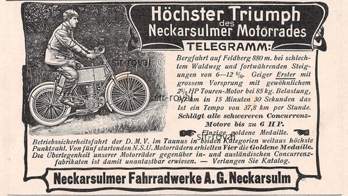 Nsu motorrad neckarsulmer - nsu,