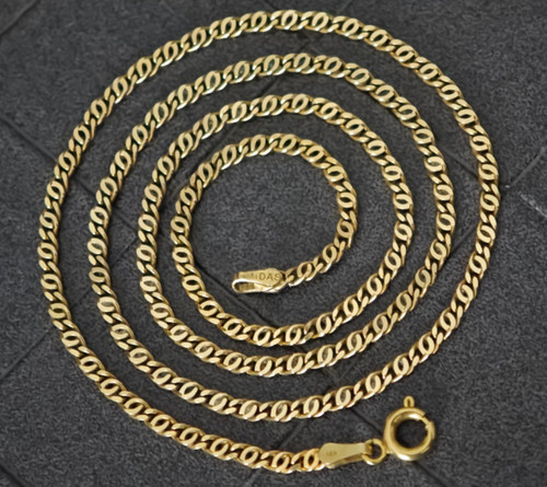 Kette 585 gold massiv - gold,