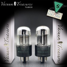 6SN7GTA SYLVANIA CHROME TOP