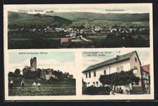 AK Edingen /Kr. Wetzlar, Gasthaus zum Dilltal W. Becker, Ruine Greifenstein, Ge 