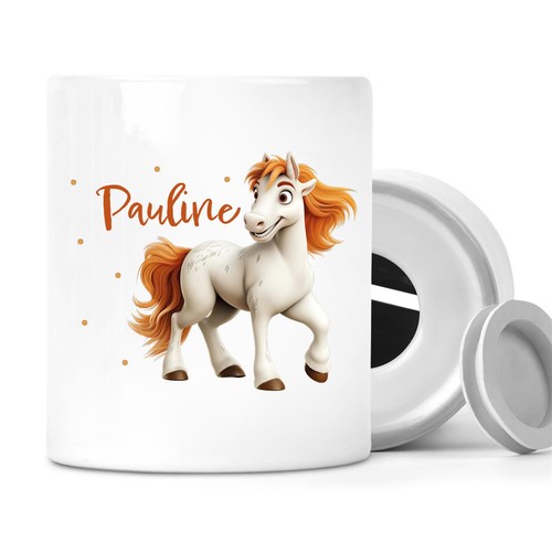 Spardose mit wunschname pferd - wunschname,