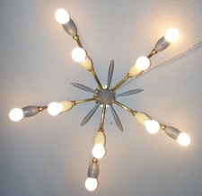 DECKENLAMPE 50er/60er Sputnik, Spinne stilnovo RETRO VINTAGE Lampe rockabilly