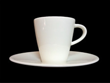 Espressotasse mit Unterteller Villeroy & Boch Caffe Club weiß neuwertig Top