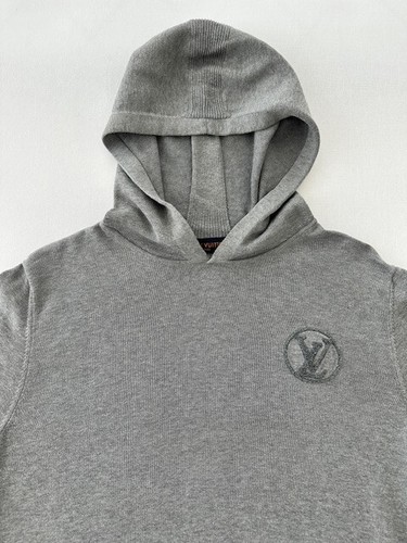 Louis vuitton hoodie grau m - lv,