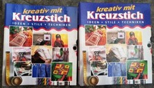 Kreuzstich kreativ 2 Ordner Sticken hunderte Anleitungen Ideen Stile Techniken