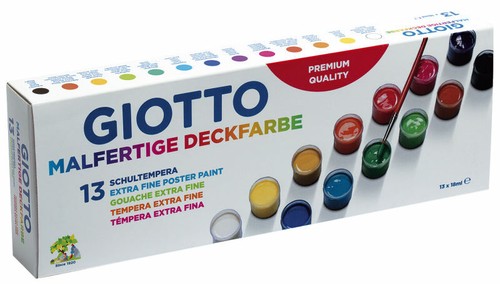 Malfertige deckfarben set - malfertige, deckfarben-set