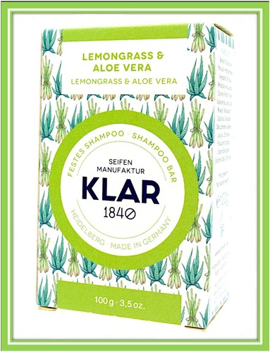 Klar festes shampoo lemongrass - shampoo,
